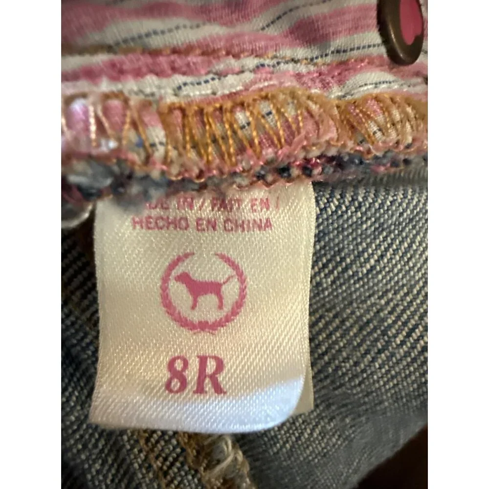 PINK Victorias Secret Mid Rise Straight Leg Jeans Size 8 - Picture 7 of 11
